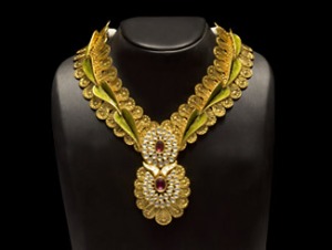 chennai gold jewellery enterprenuer necklace designs