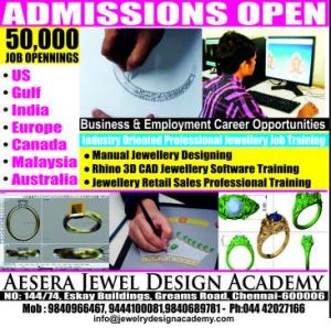 chennai india gulf abroad international overseas Jewellery Jobs employment placement training institute