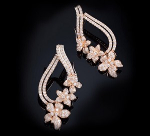 chennai jewellery blog designer farah khan ali rose gold diamond earrings